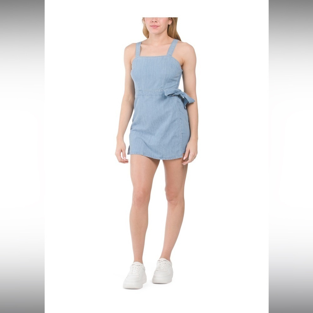 LONE STAR Denim Wrap Skort Romper size M
